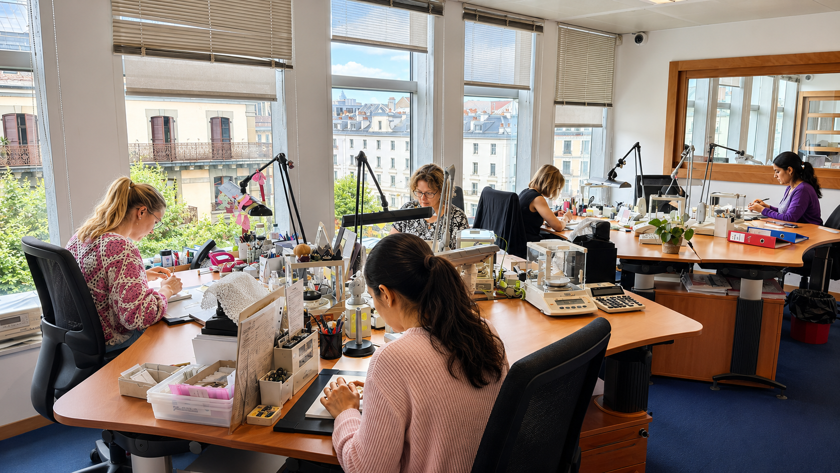 Richold specialists at work in the Geneva atelier